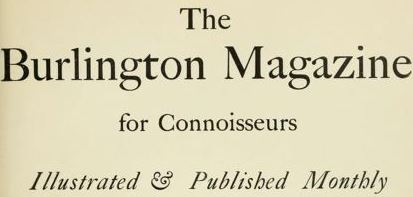 Burlington Magazine Cover