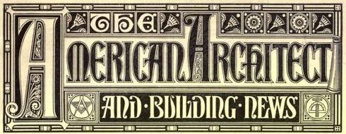 American Architect and Building News Header