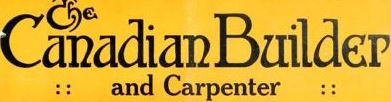 Canadian Builder and Carpenter Header
